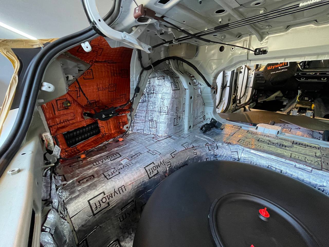 пол 1 слой шумоизоляция Hyundai Sonata вибро 2 фото